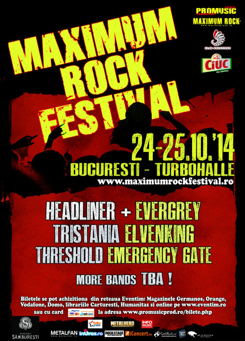 Primul headliner confirmat pentru Maximum Rock Festival 2014